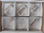 Polished Clear Quartz Crystals x 6 From Madagascar - Toprock Gemstones and Minerals 