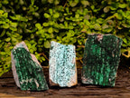 Natural Drusy Coated Chrysocolla with Malachite x 3 From Likasi Mine, Congo - Toprock Gemstones and Minerals 