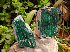 Natural Drusy Coated Chrysocolla with Malachite x 3 From Likasi Mine, Congo - Toprock Gemstones and Minerals 