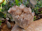 Natural Smokey Phantom Quartz Clusters x 2 From Luena, Congo - Toprock Gemstones and Minerals 