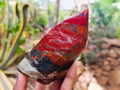 Polished Bloodstone Points x 2 From Swaziland - Toprock Gemstones and Minerals 