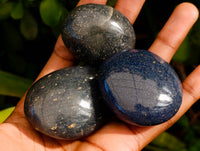 Polished Lazulite Galets x 20 From Madagascar - Toprock Gemstones and Minerals 