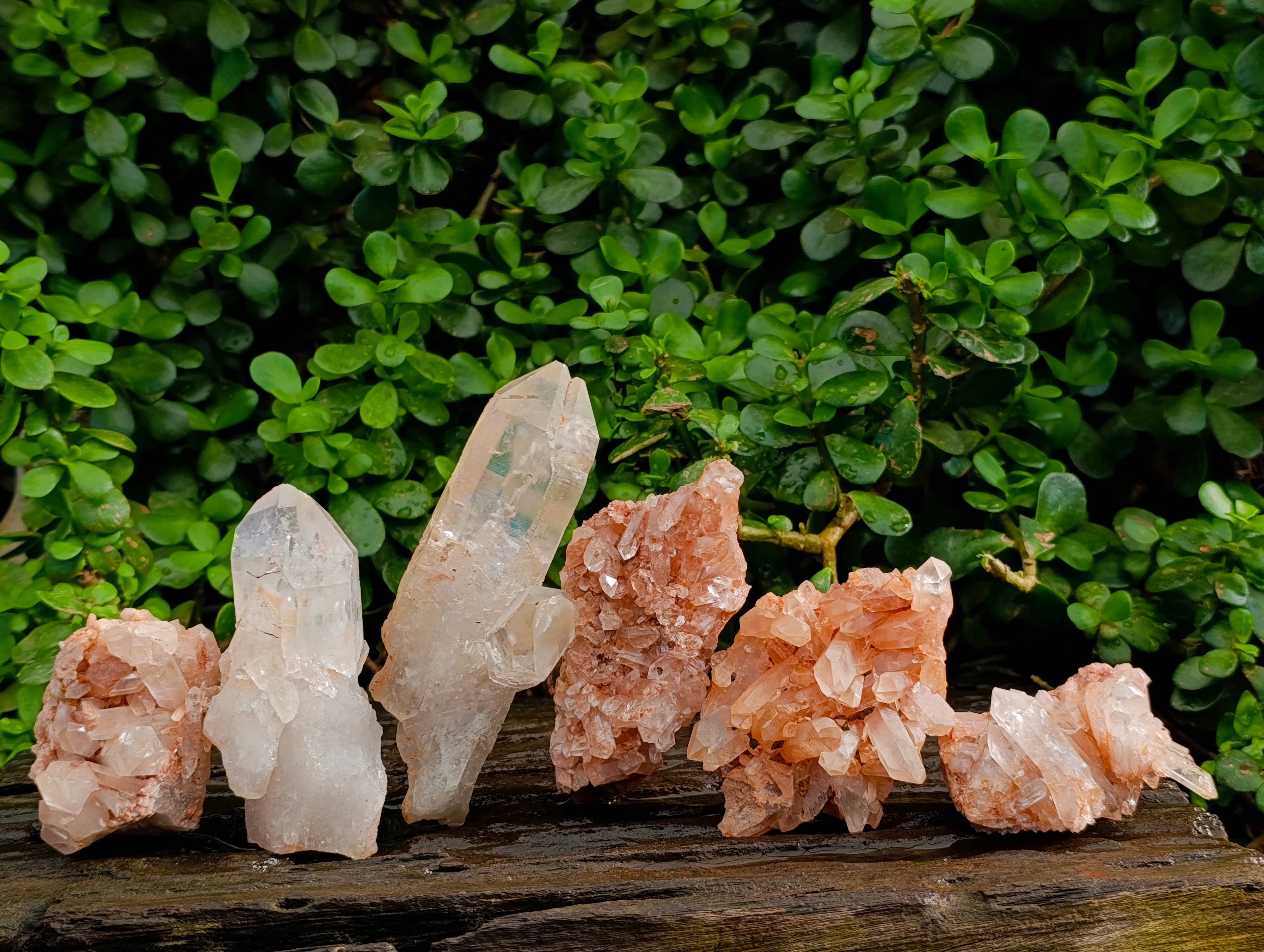Natural Quartz Clusters x 6 From Mpika, Zambia - Toprock Gemstones and Minerals 