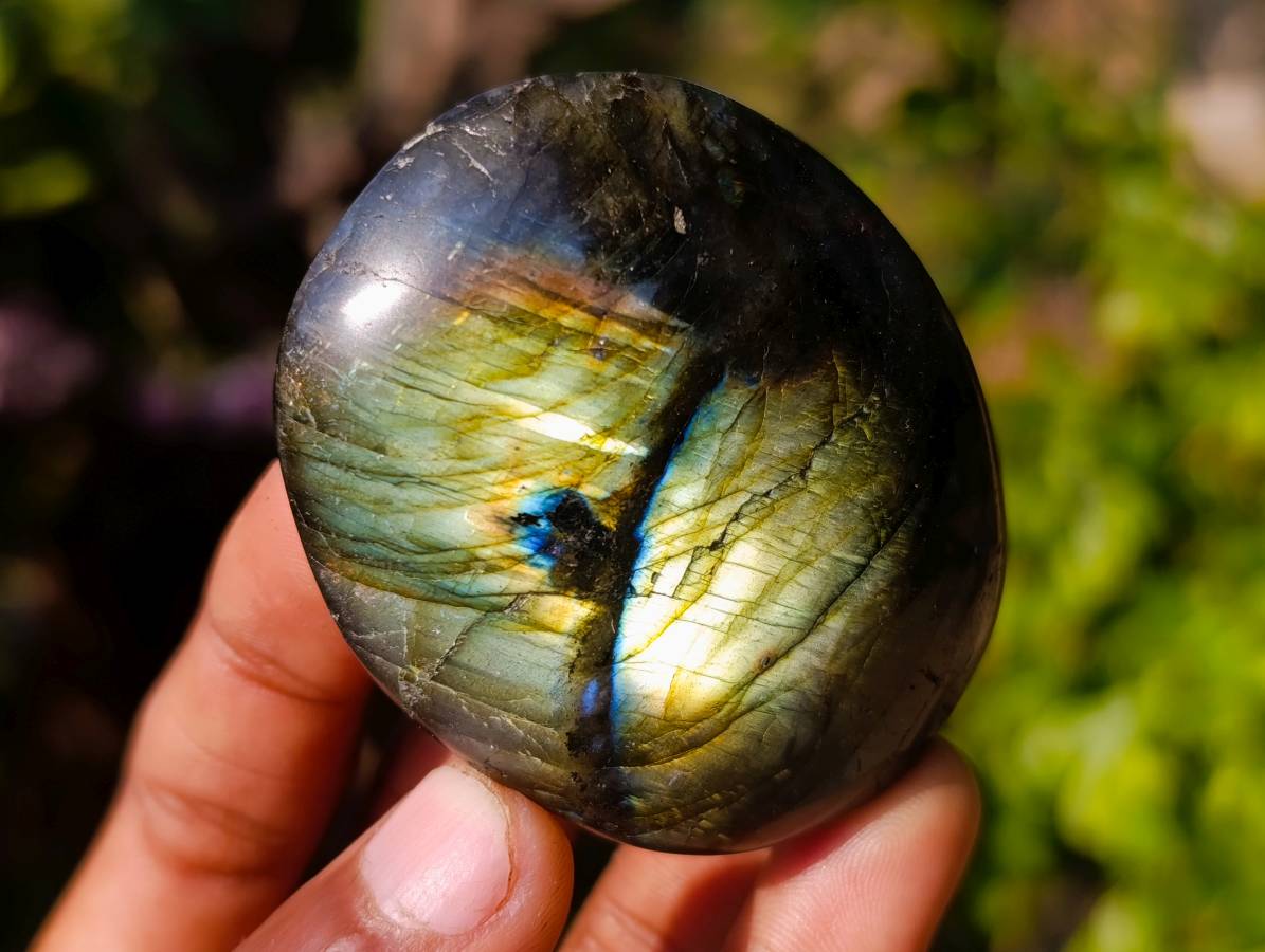 Polished Labradorite Galets x 12 From Tulear, Madagascar - Toprock Gemstones and Minerals 