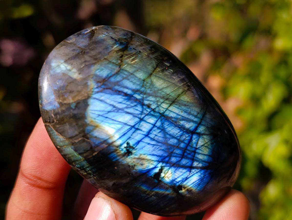 Polished Labradorite Galets x 12 From Tulear, Madagascar - Toprock Gemstones and Minerals 