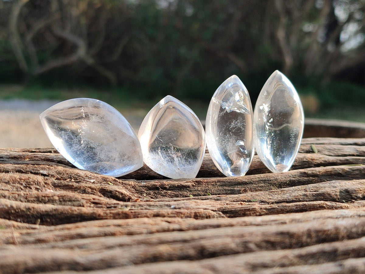 Polished Clear Quartz Crystal, Angel Tears x 35 From Madagascar - Toprock Gemstones and Minerals 