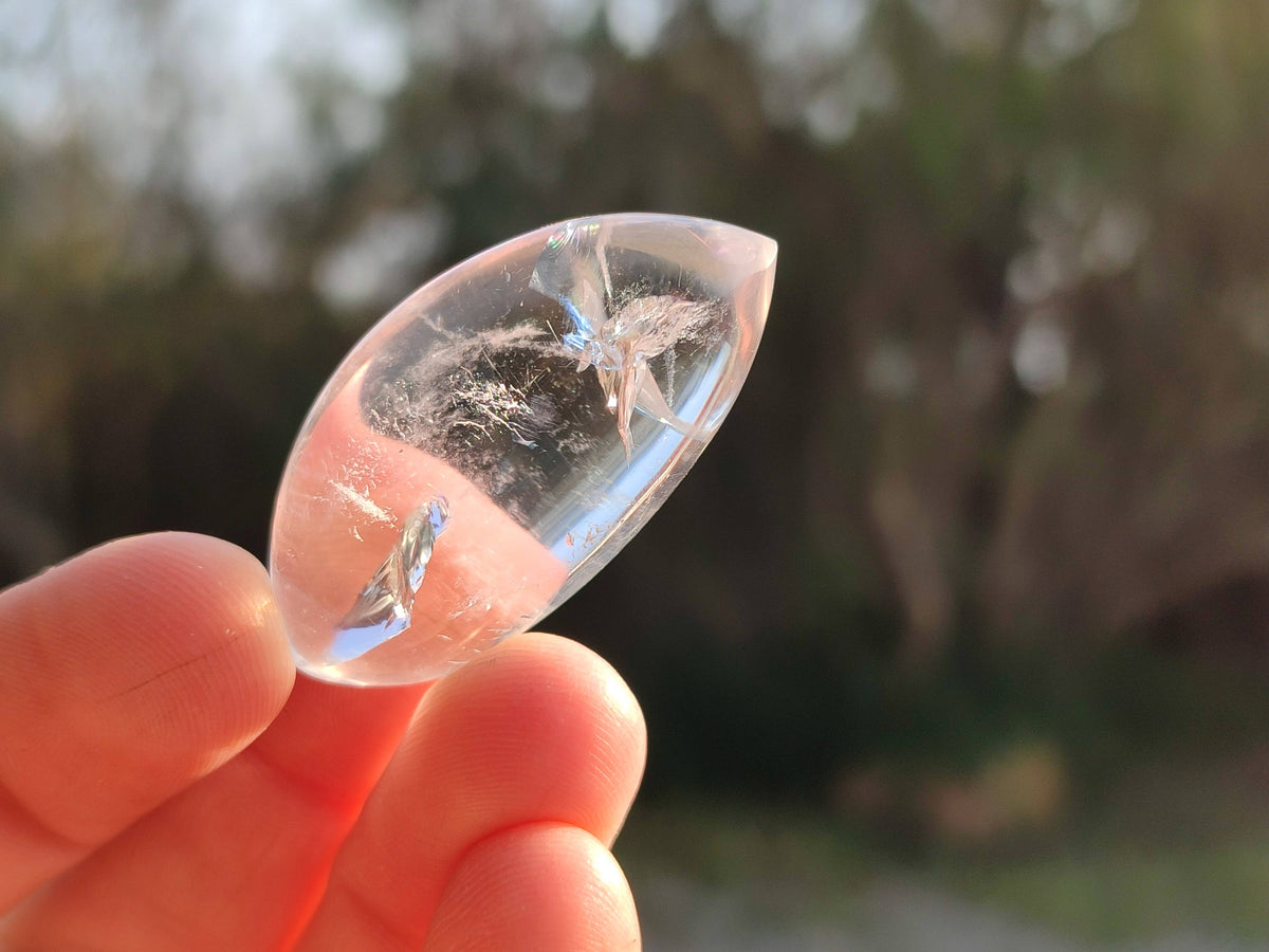 Polished Clear Quartz Crystal, Angel Tears x 35 From Madagascar - Toprock Gemstones and Minerals 