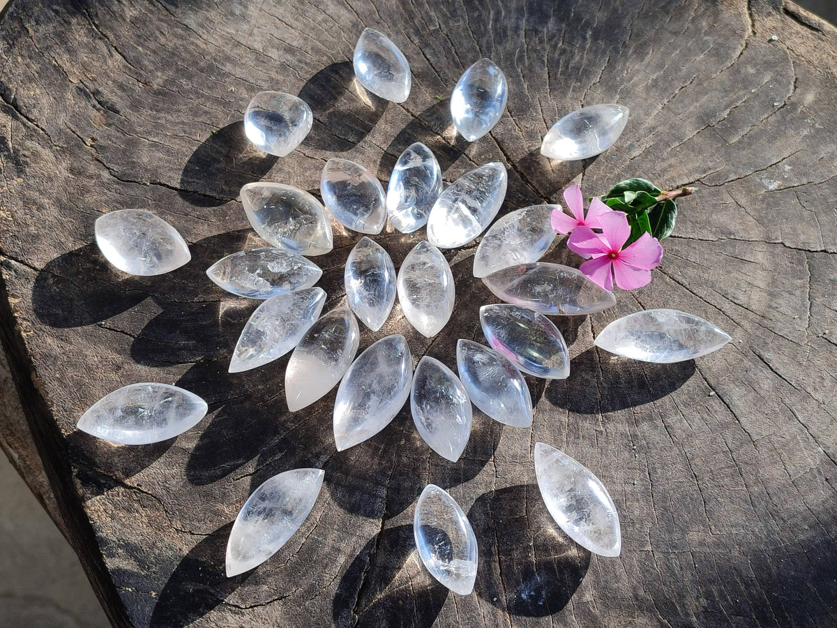 Polished Clear Quartz Crystal, Angel Tears x 35 From Madagascar - Toprock Gemstones and Minerals 