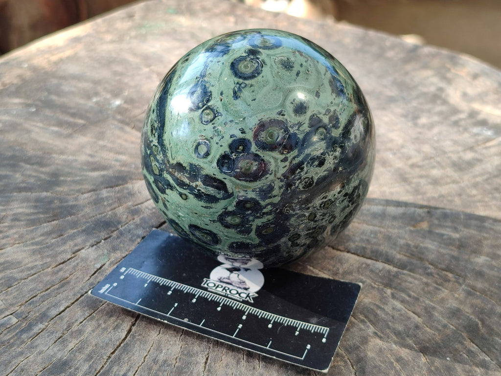 Polished Stomatolite Spheres x 2 From Katsepy, Madagascar - Toprock Gemstones and Minerals 