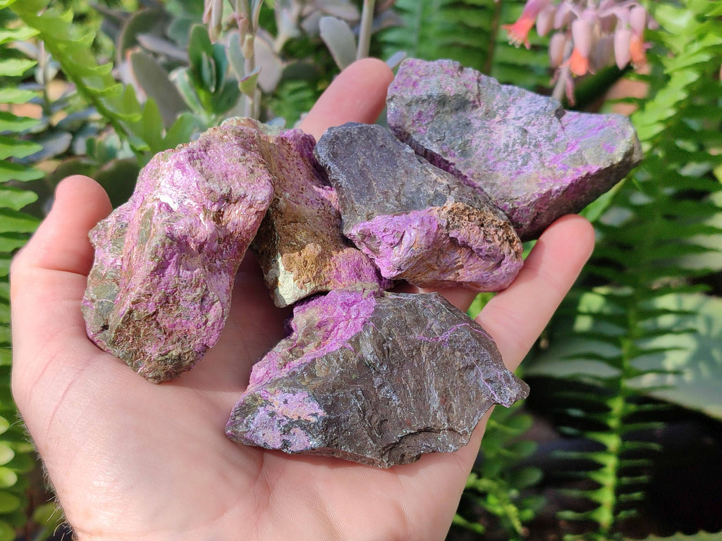 Natural Stichtite Specimens x 24 From Barberton, South Africa - Toprock Gemstones and Minerals 