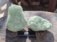 Natural Botryoidal Prehnite Specimens x 2 From Beaufort West, South Africa