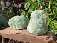 Natural Botryoidal Prehnite Specimens x 2 From Beaufort West, South Africa