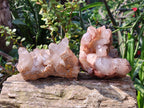 Natural Red Hematoid Quartz Clusters x 3 From Karoi, Zimbabwe - Toprock Gemstones and Minerals 