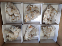 Natural Fairy Spirit Quartz Clusters x 6 From Boekenhouthoek, South Africa