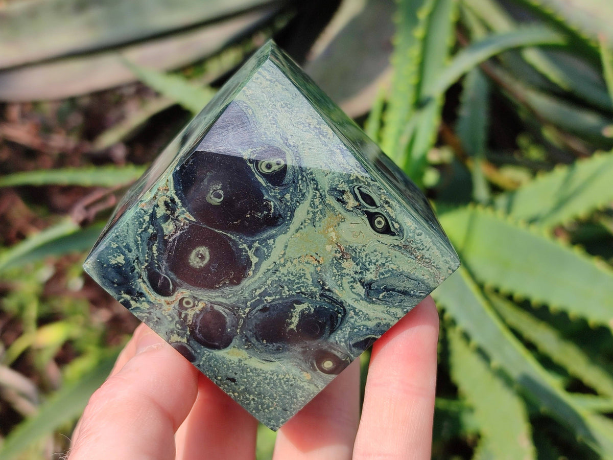 Polished Stromatolite Cubes x 4 From Katsepy, Madagascar - Toprock Gemstones and Minerals 