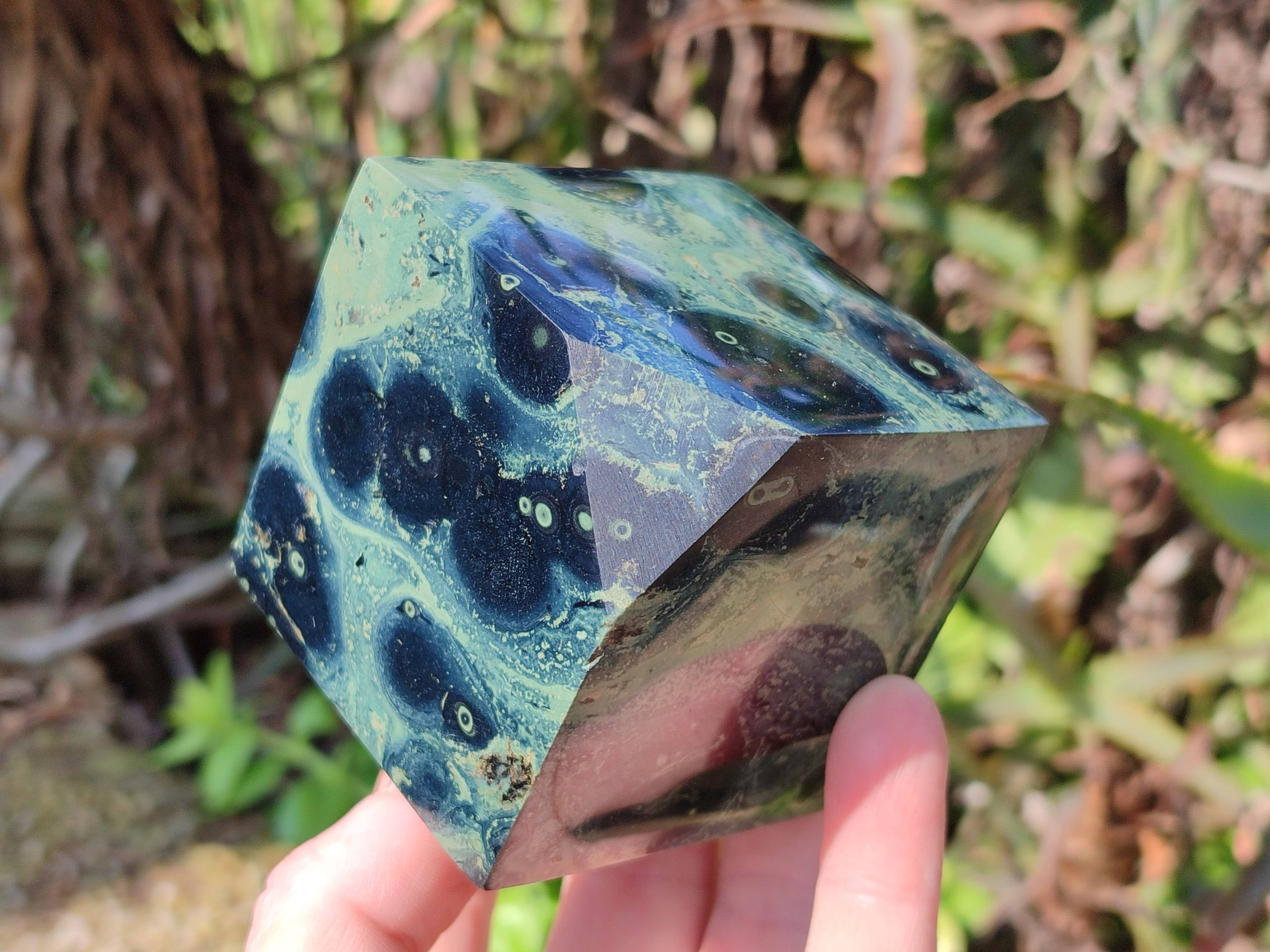 Polished Stromatolite Cubes x 4 From Katsepy, Madagascar - Toprock Gemstones and Minerals 