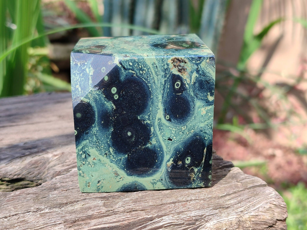 Polished Stromatolite Cubes x 4 From Katsepy, Madagascar - Toprock Gemstones and Minerals 