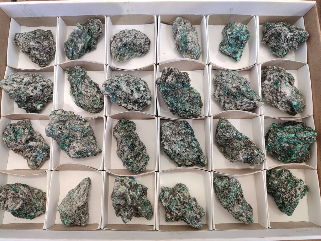 Natural Emerald Mica 'Mutokolite' Cobbed Specimens x 24 From Mutoko, Zimbabwe - Toprock Gemstones and Minerals 