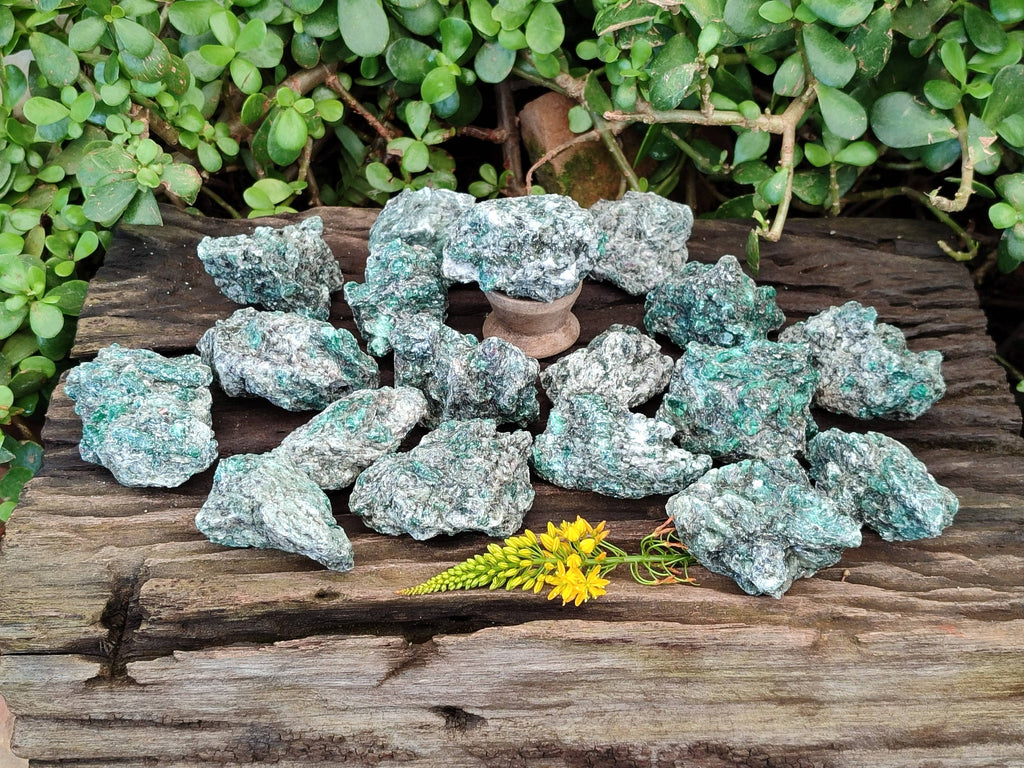 Natural Emerald Mica 'Mutokolite' Cobbed Specimens x 24 From Mutoko, Zimbabwe - Toprock Gemstones and Minerals 