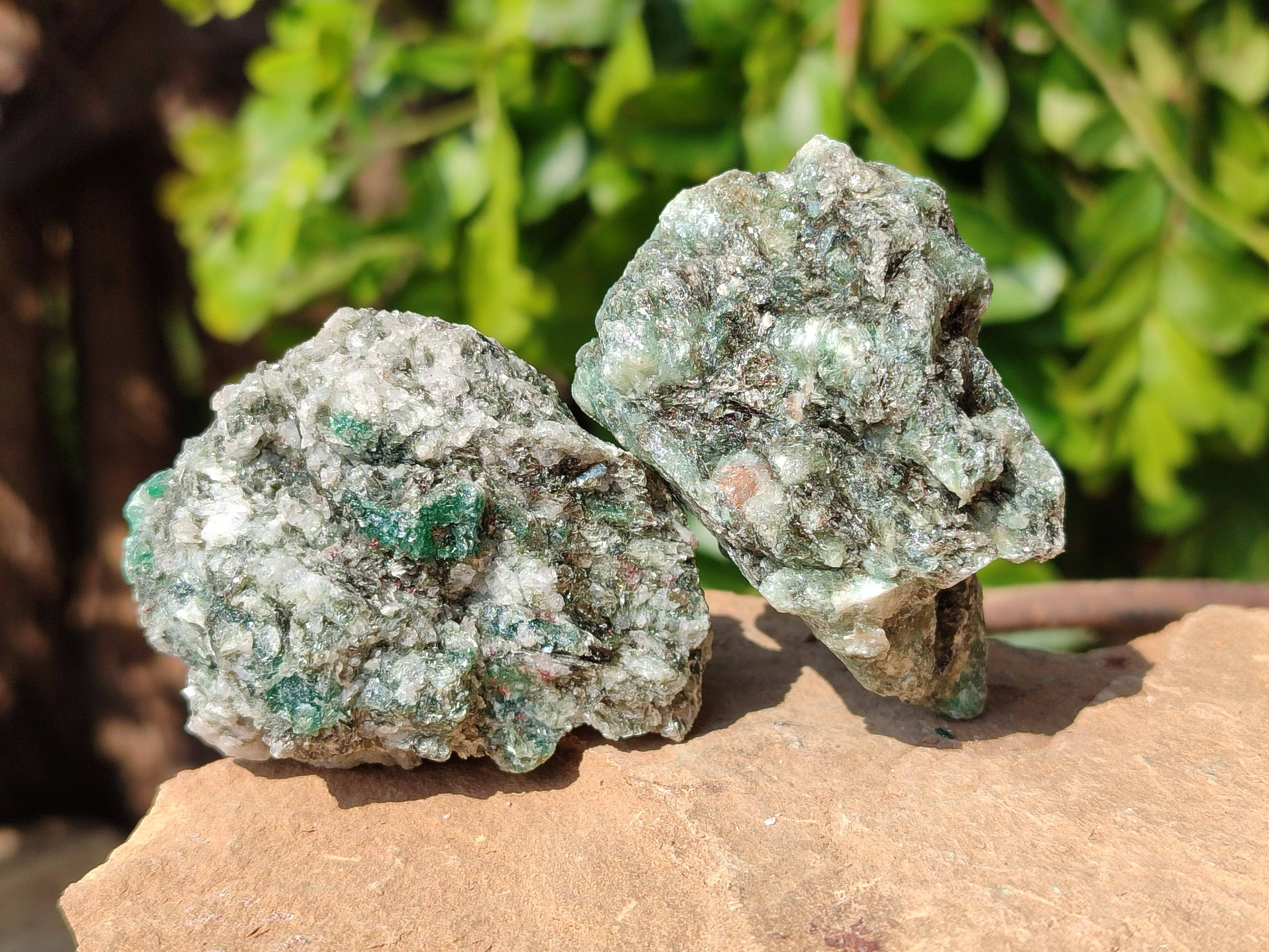 Natural Emerald Mica 'Mutokolite' Cobbed Specimens x 24 From Mutoko, Zimbabwe - Toprock Gemstones and Minerals 