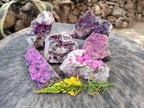 Natural Salrose Cobaltion Dolomite Specimens x 6 From Kakanda, Congo - Toprock Gemstones and Minerals 