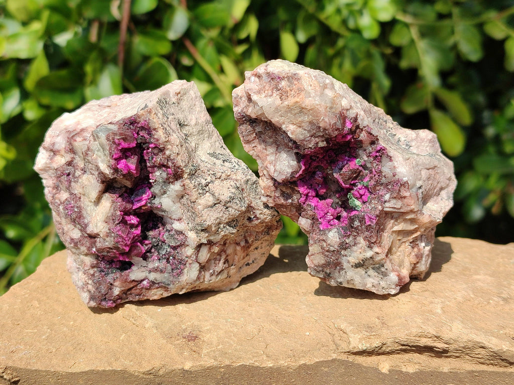 Natural Salrose Cobaltion Dolomite Specimens x 6 From Kakanda, Congo - Toprock Gemstones and Minerals 