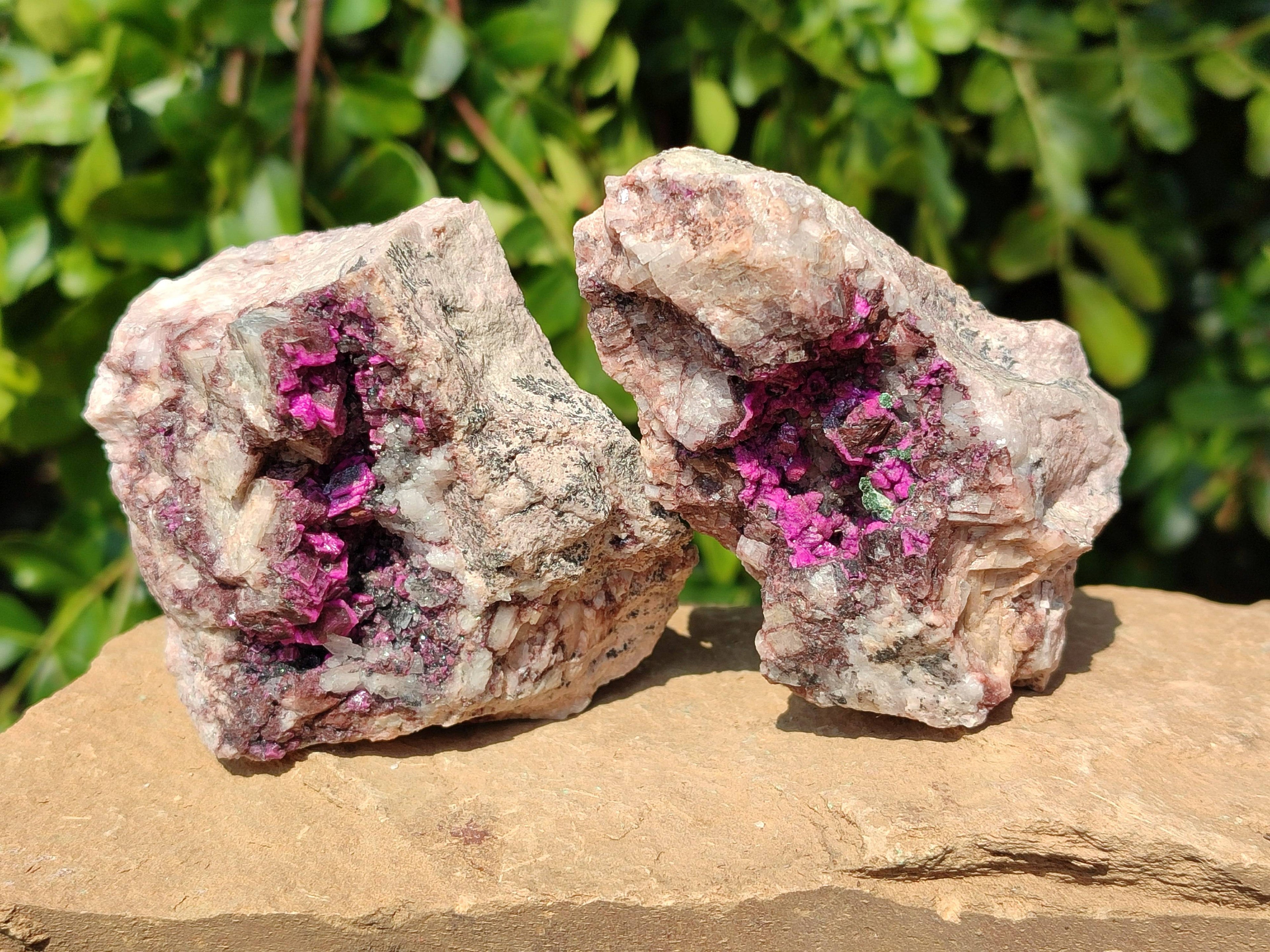 Natural Salrose Cobaltion Dolomite Specimens x 6 From Kakanda, Congo - Toprock Gemstones and Minerals 