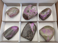 Polished Stichtite Standing Free Form x 6 From Barberton, South Africa - Toprock Gemstones and Minerals 
