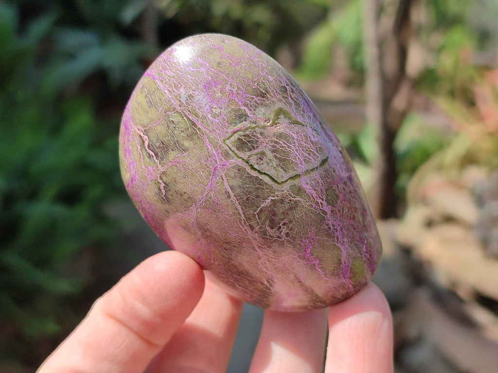 Polished Stichtite Standing Free Form x 6 From Barberton, South Africa - Toprock Gemstones and Minerals 