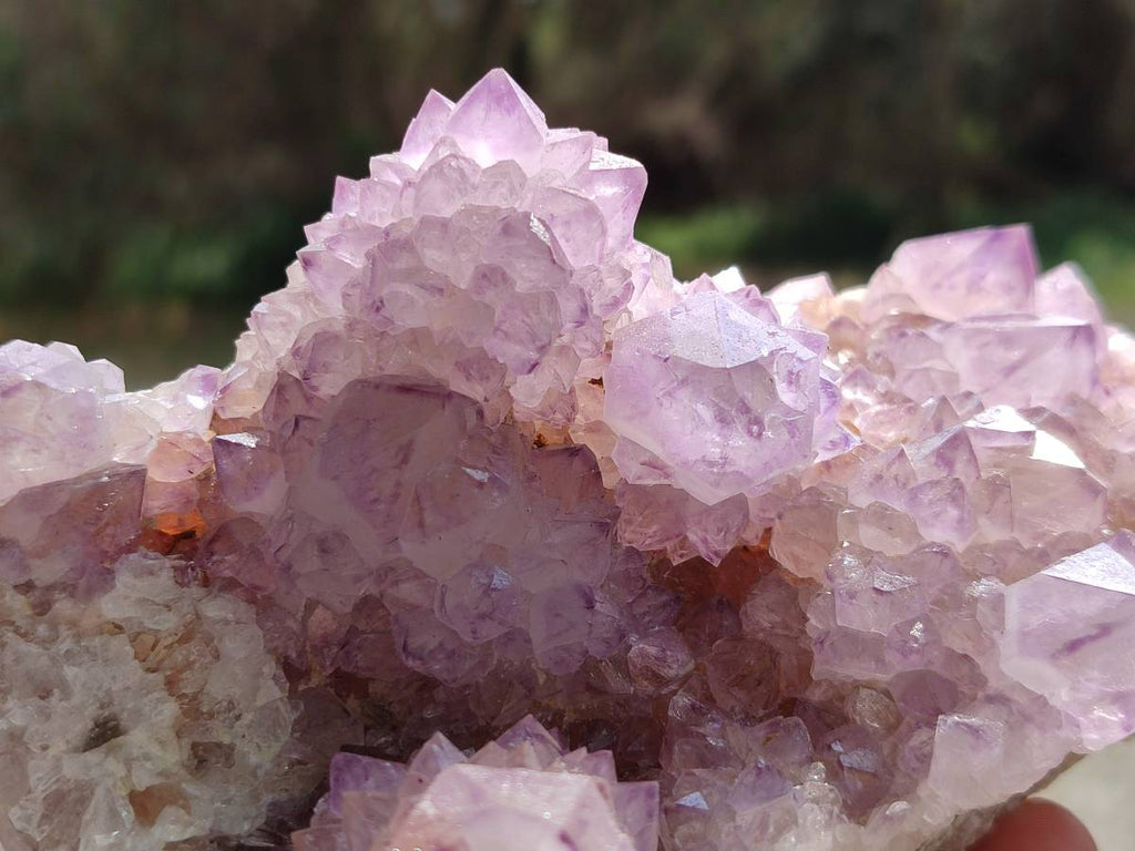 Natural Sunburst Amethyst Spirit Quartz Clusters x 3 From Boekenhouthoek, South Africa - Toprock Gemstones and Minerals 