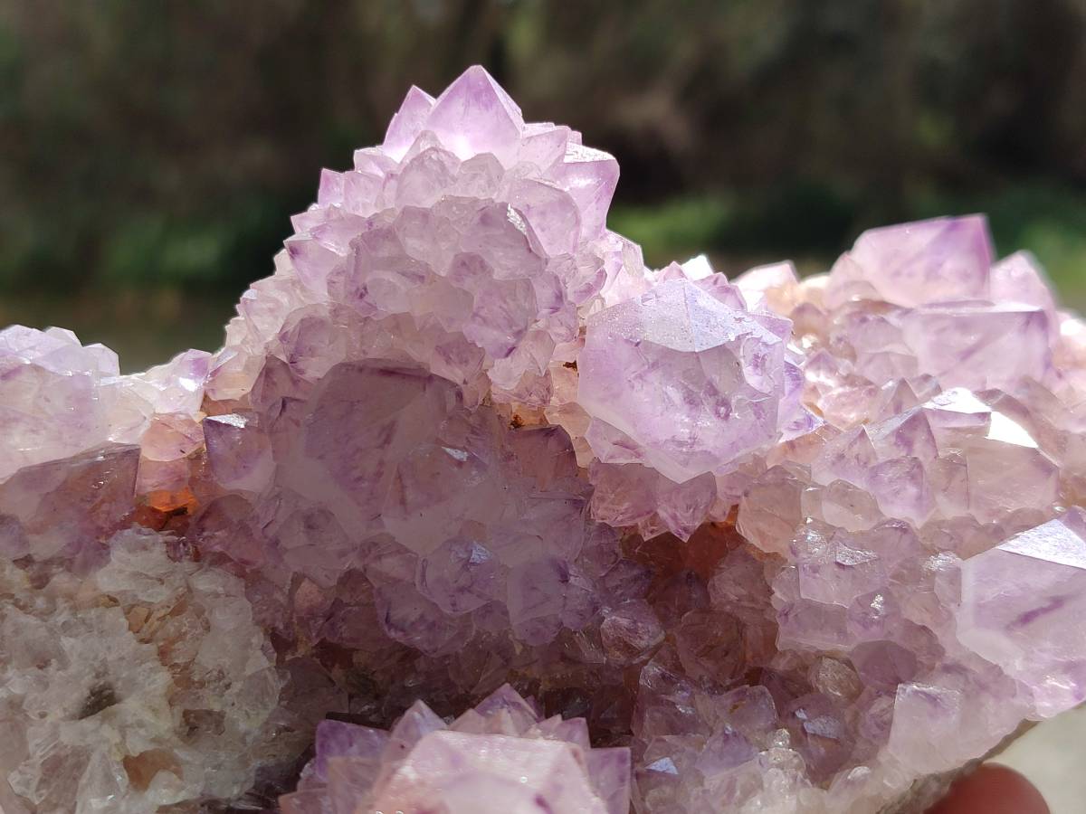 Natural Sunburst Amethyst Spirit Quartz Clusters x 3 From Boekenhouthoek, South Africa - Toprock Gemstones and Minerals 