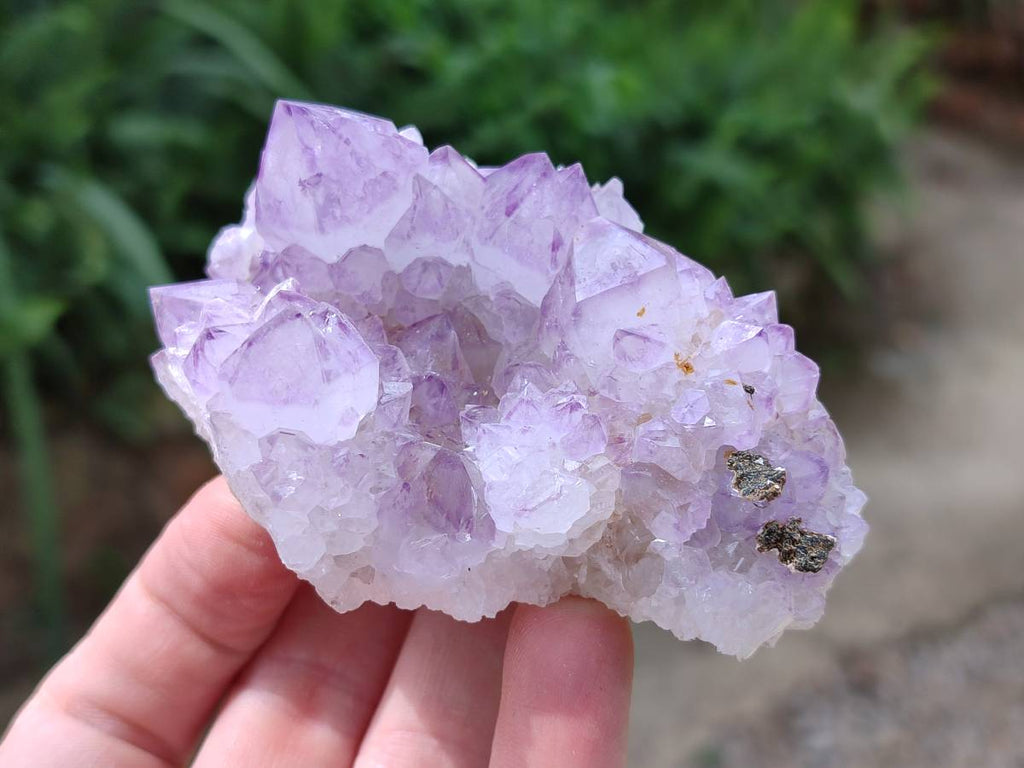 Natural Sunburst Amethyst Spirit Quartz Clusters x 3 From Boekenhouthoek, South Africa - Toprock Gemstones and Minerals 