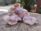 Natural Sunburst Amethyst Spirit Quartz Clusters x 3 From Boekenhouthoek, South Africa - Toprock Gemstones and Minerals 