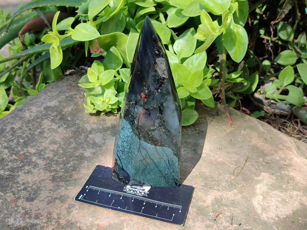 Polished Bloodstone Points x 3 From Swaziland - Toprock Gemstones and Minerals 