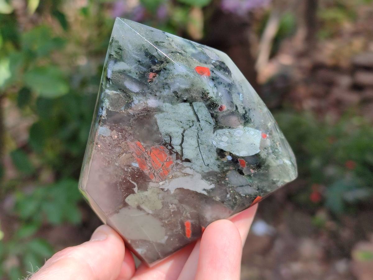 Polished Bloodstone Points x 3 From Swaziland - Toprock Gemstones and Minerals 