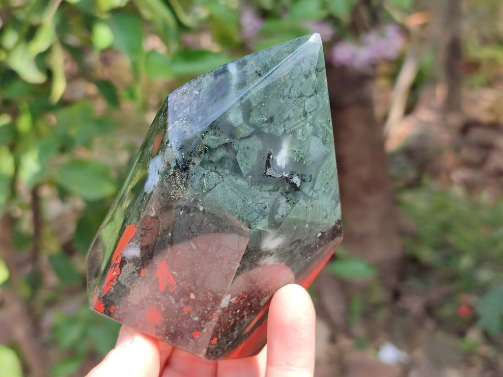 Polished Bloodstone Points x 3 From Swaziland - Toprock Gemstones and Minerals 