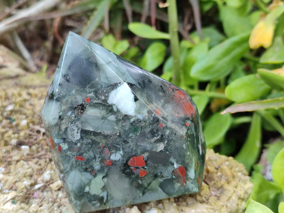 Polished Bloodstone Points x 3 From Swaziland - Toprock Gemstones and Minerals 