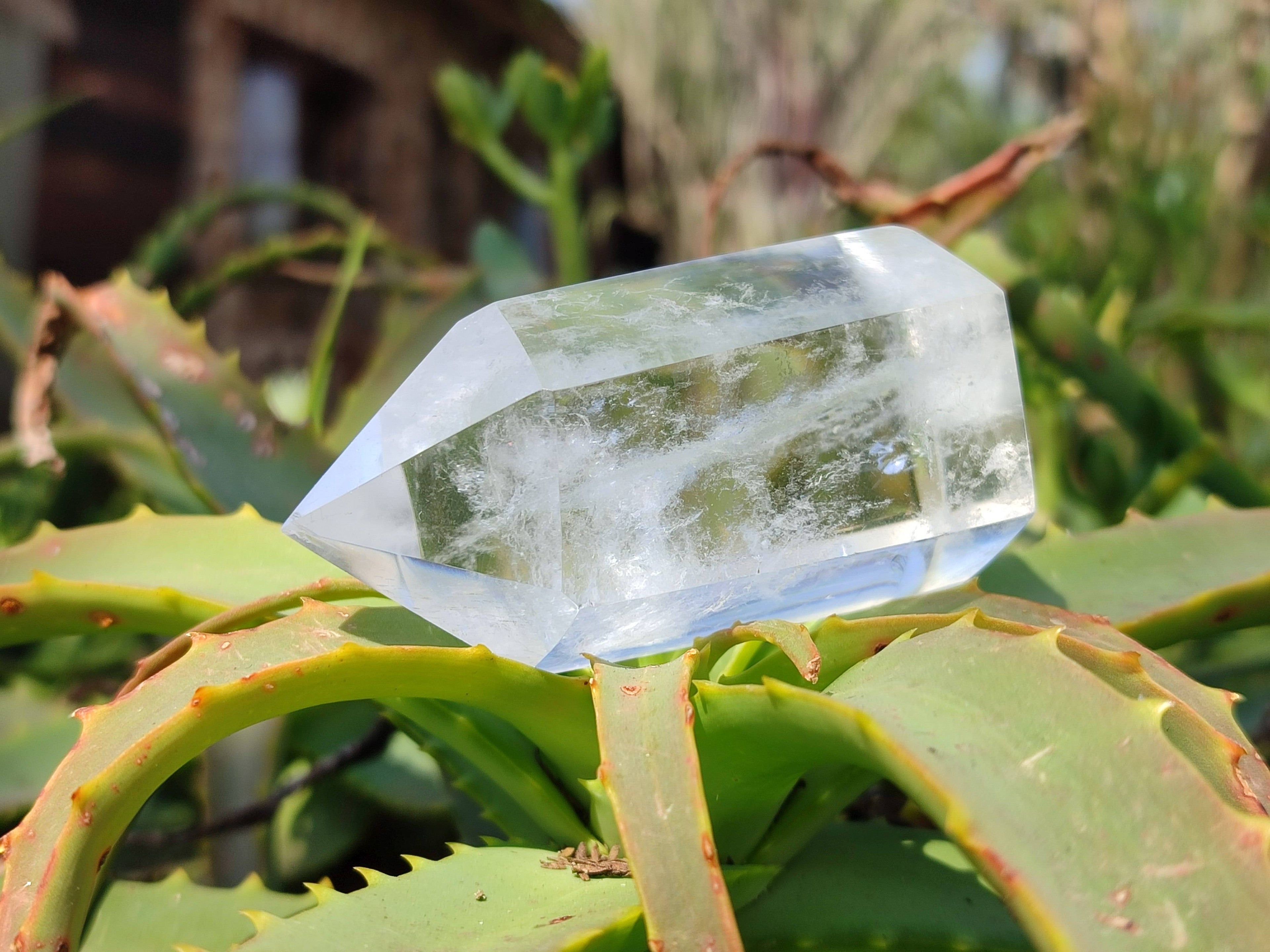 Polished Clear And Smokey Quartz Crystals x 6 From Madagascar - Toprock Gemstones and Minerals 