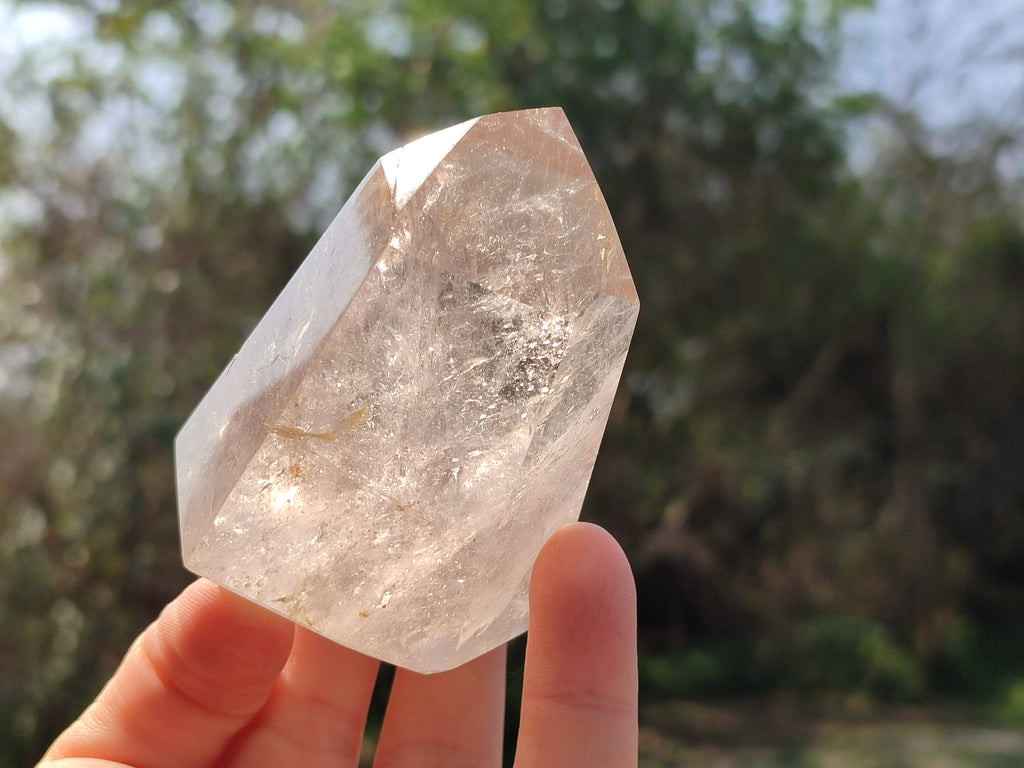 Polished Clear And Smokey Quartz Crystals x 6 From Madagascar - Toprock Gemstones and Minerals 