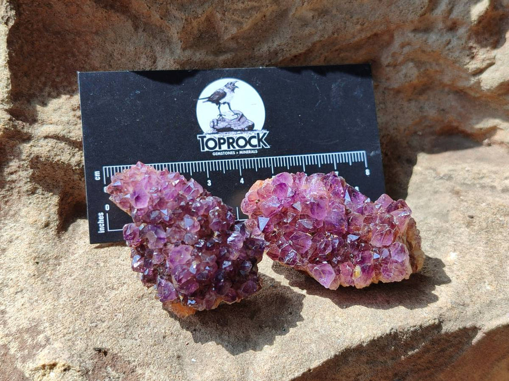 Natural Amethystos Amethyst Clusters x 35 From Kwaggafontein, South Africa - Toprock Gemstones and Minerals 