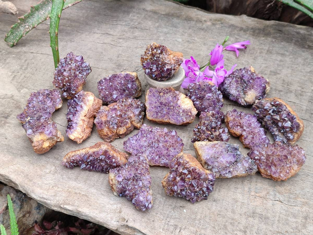 Natural Amethystos Amethyst Clusters x 35 From Kwaggafontein, South Africa - Toprock Gemstones and Minerals 