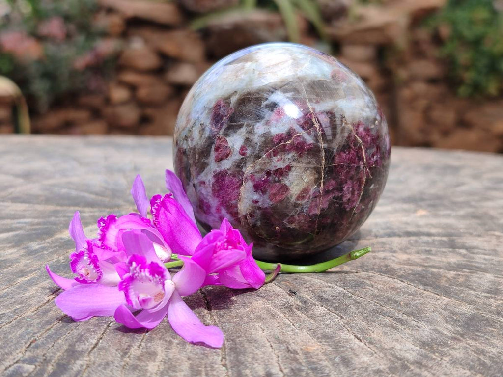 Polished Rubellite Pink Tourmaline Spheres x 6 From Ambatondrazaka, Madagascar - Toprock Gemstones and Minerals 