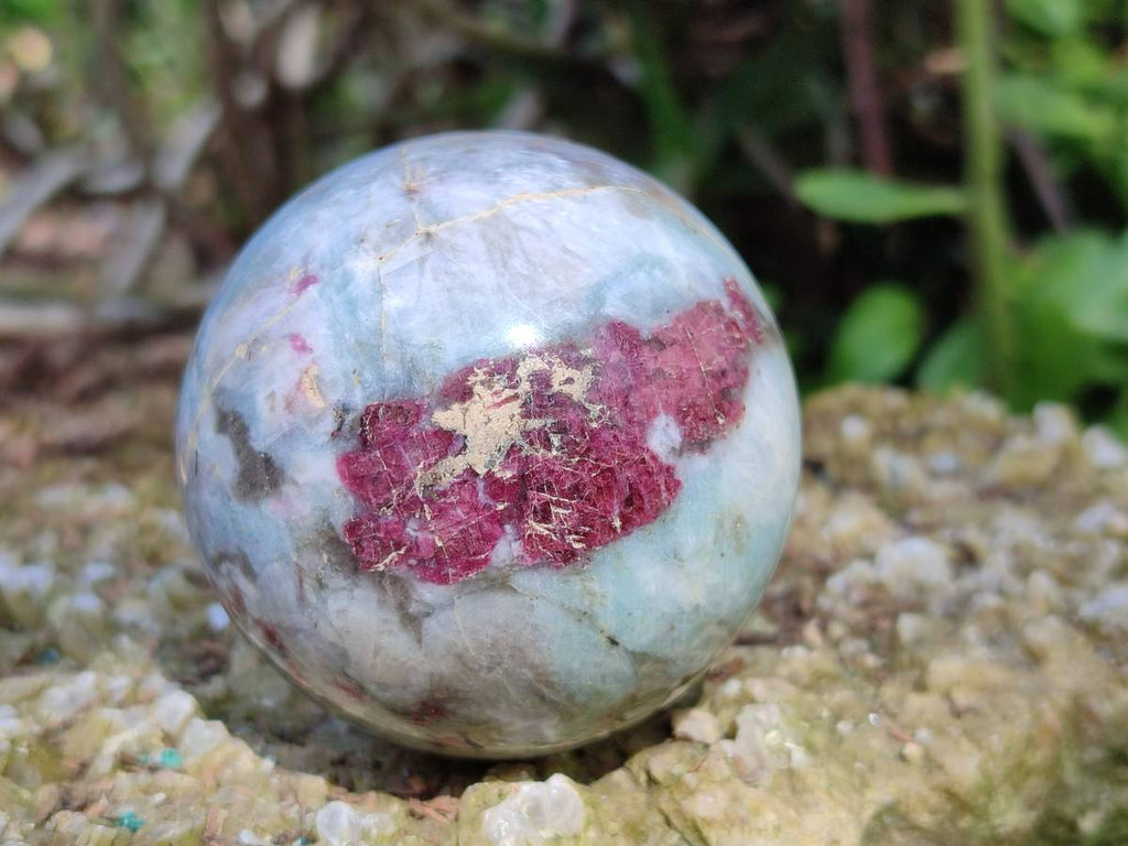 Polished Rubellite Pink Tourmaline Spheres x 6 From Ambatondrazaka, Madagascar - Toprock Gemstones and Minerals 