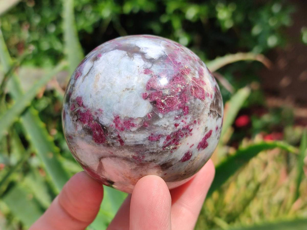 Polished Rubellite Pink Tourmaline Spheres x 6 From Ambatondrazaka, Madagascar - Toprock Gemstones and Minerals 
