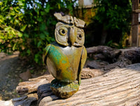 Hand Made Verdite Night Owl x 1 From Zimbabwe - Toprock Gemstones and Minerals 