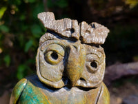 Hand Made Verdite Night Owl x 1 From Zimbabwe - Toprock Gemstones and Minerals 