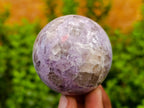 Polished Lepidolite Spheres x 6 From Madagascar - Toprock Gemstones and Minerals 