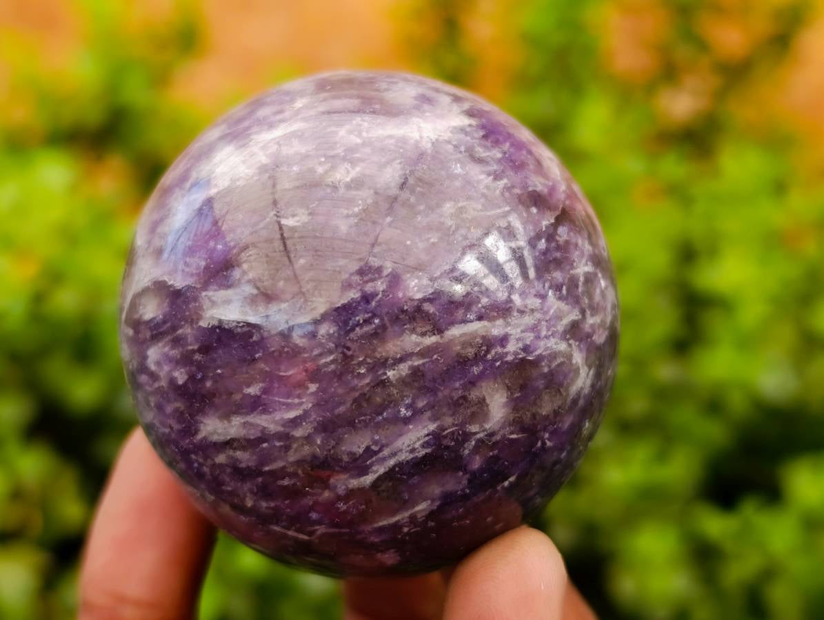Polished Lepidolite Spheres x 6 From Madagascar - Toprock Gemstones and Minerals 