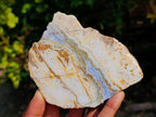 Polished Blue Lace Agate With Crazy Lace x 3 From Namibia - Toprock Gemstones and Minerals 