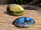 Polished Labradorite Palm Stones x 8 From Tulear, Madagascar - Toprock Gemstones and Minerals 